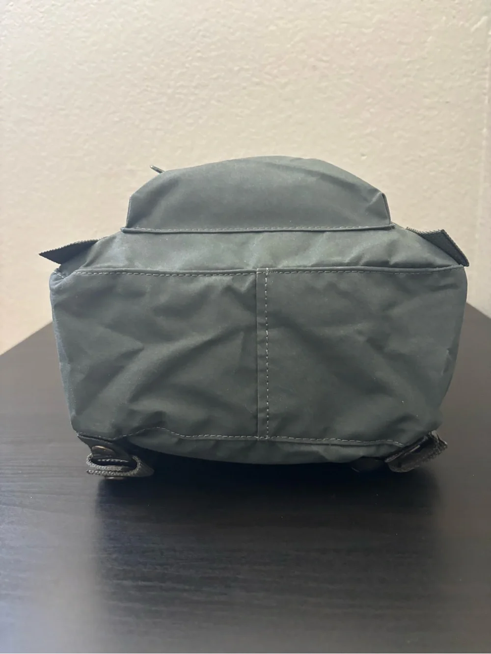 Fjallraven Kånken Mini Backpack - Dark Green with Red Logo